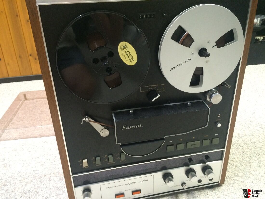 SANSUI SD-7000 Reel to Reel Tape Deck Recorder Powers On Rewinds Does Not  Play