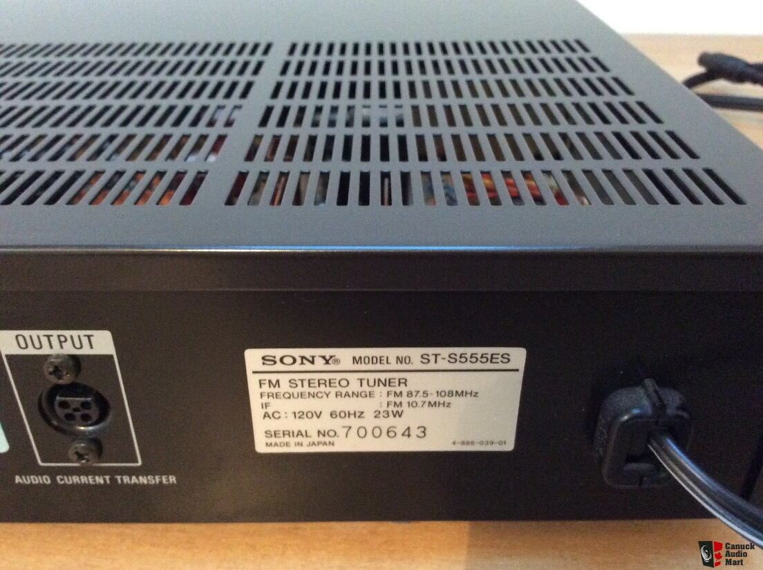 Sony ST-S555ES FM Tuner For Sale - Canuck Audio Mart