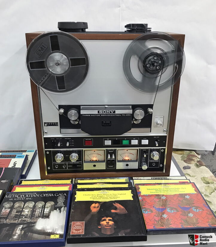 SONY TC-850 Professional ¼ inch Reel to Reel Tape Recorder Photo #2079032 -  Canuck Audio Mart