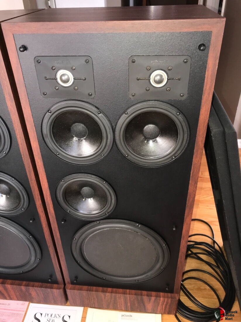 N.M. 1987 POLK AUDIO SDA-2 80lbs eachUSA Made Speakers ...