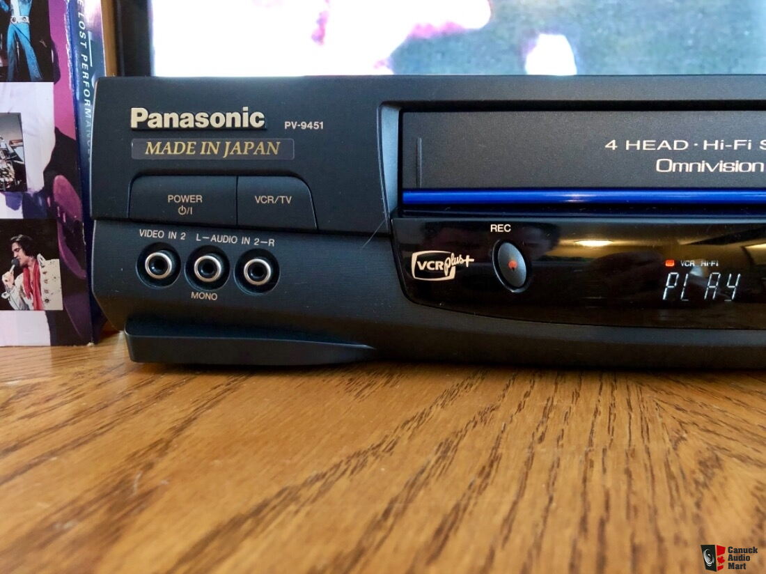 1999 Panasonic PV 9451 Japan Made Top Of The Line VCR VHS Player W