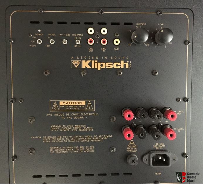 klipsch ksw200