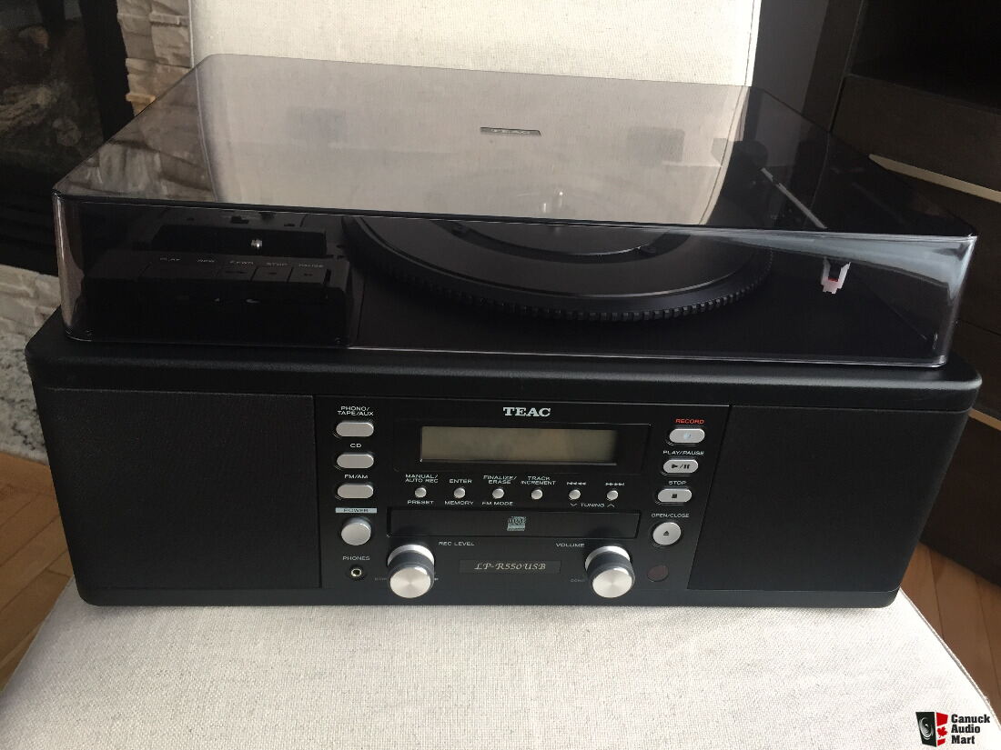 NEW Teac LP-R550USB Turntable CD Recorder with Cassette - BLACK