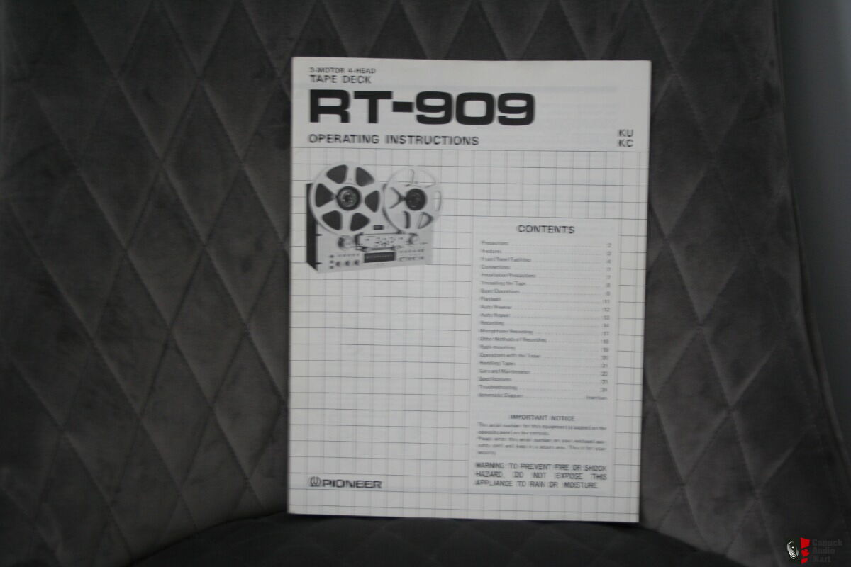 Pioneer RT 909 Reel to Reel Photo #2185100 - UK Audio Mart