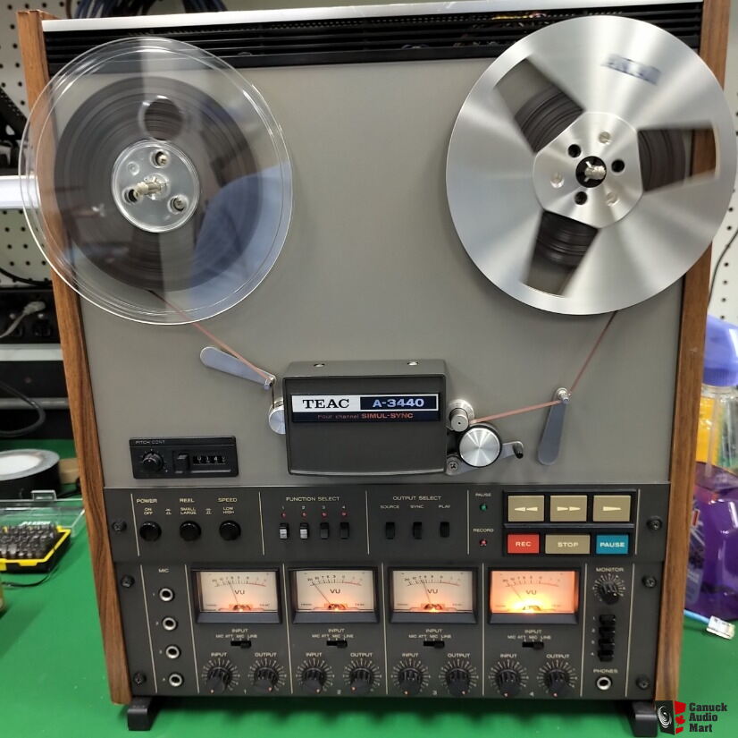 Vintage TEAC A-3440 4 Channel Reel To Reel Tape Deck (Japan) Photo #2193656  - US Audio Mart