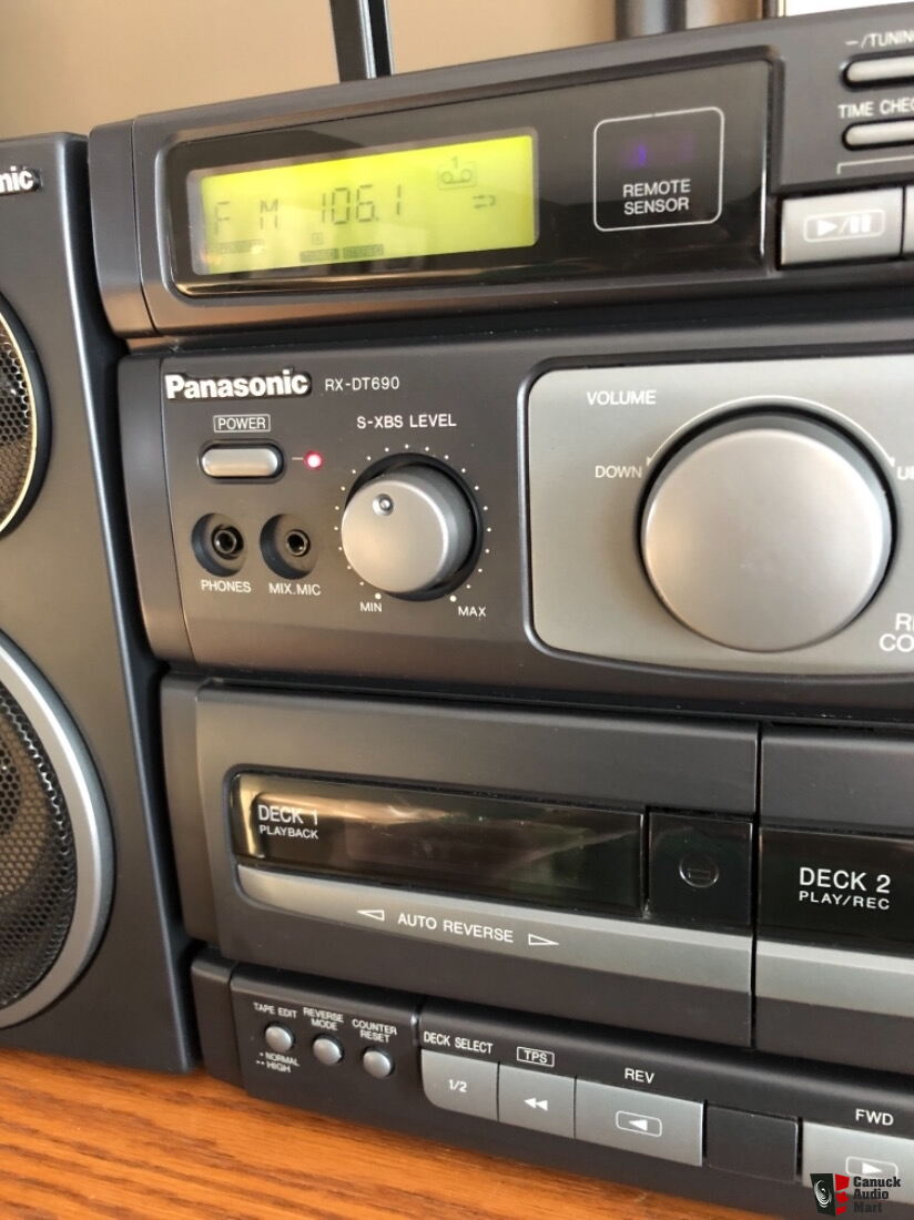 1996 Panasonic RX-DT690 Large Power all in one portable system 1