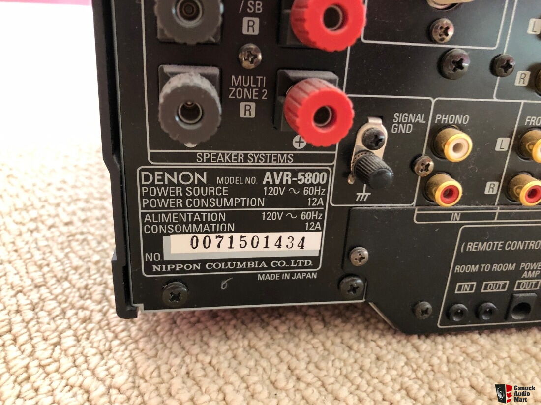 Denon AVR 5800 Receiver For Sale - Aussie Audio Mart