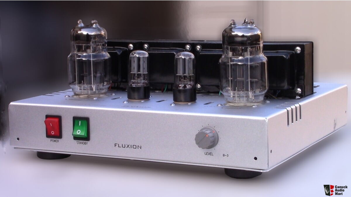 FLUXION B-3, 6C33C-B SE Dual Mono Tube Amplifier, SET 14 Watts Per ...