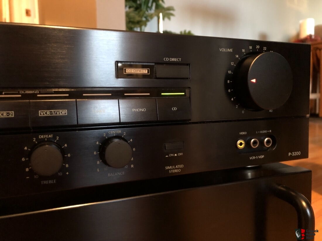 1988 Onkyo P3200 Pre Amp M-5000 Power Amplifier Japan Crafted