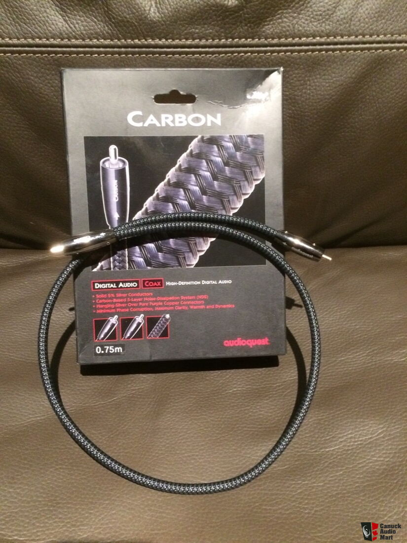 Audioquest 同軸デジタルケーブル Carbon Coax 1.5m 春夏新作 - dcsh