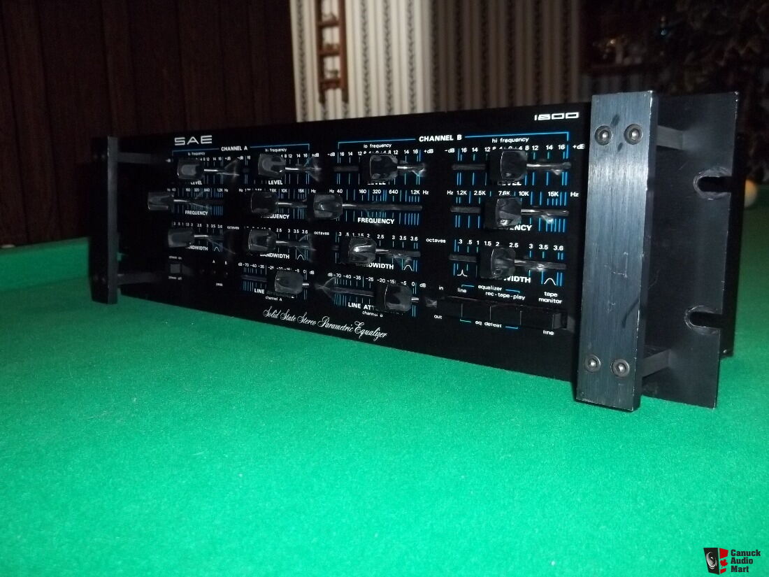 SAE 1800 parametric equalizer Photo 2238544 US Audio Mart