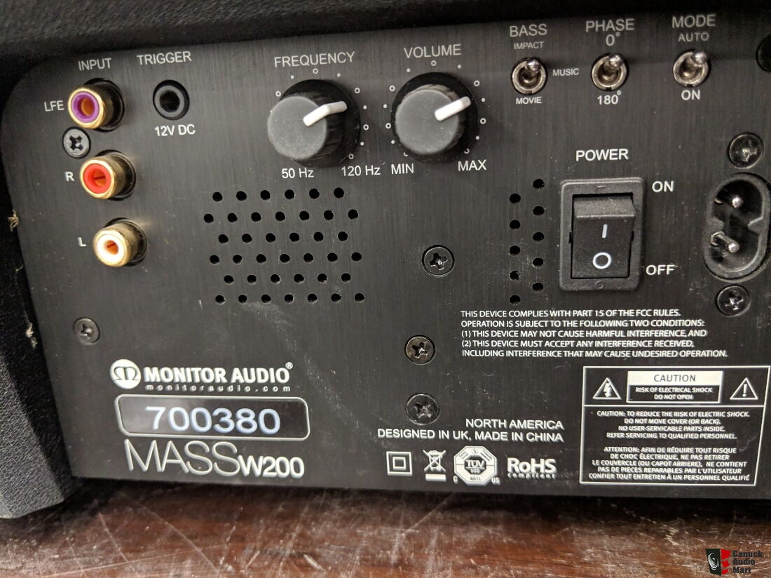 monitor audio mass subwoofer