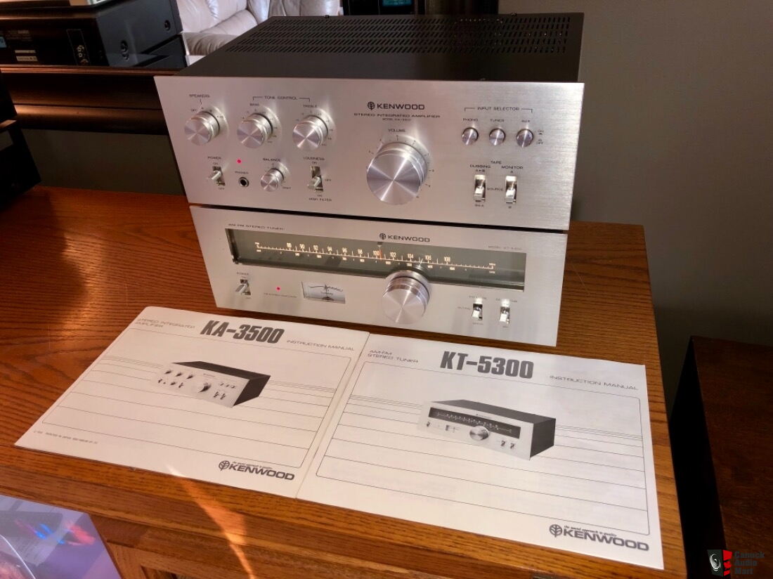 Minty 1976 Kenwood Trio KA-3500 Integrated Amplifier & KT-5300