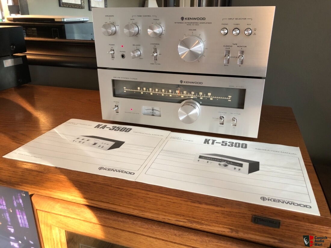 Minty 1976 Kenwood Trio KA-3500 Integrated Amplifier & KT-5300