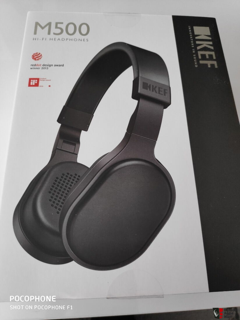 KEF M500 Hi-Fi Overear Headphones (Black) Photo #2252219 - US