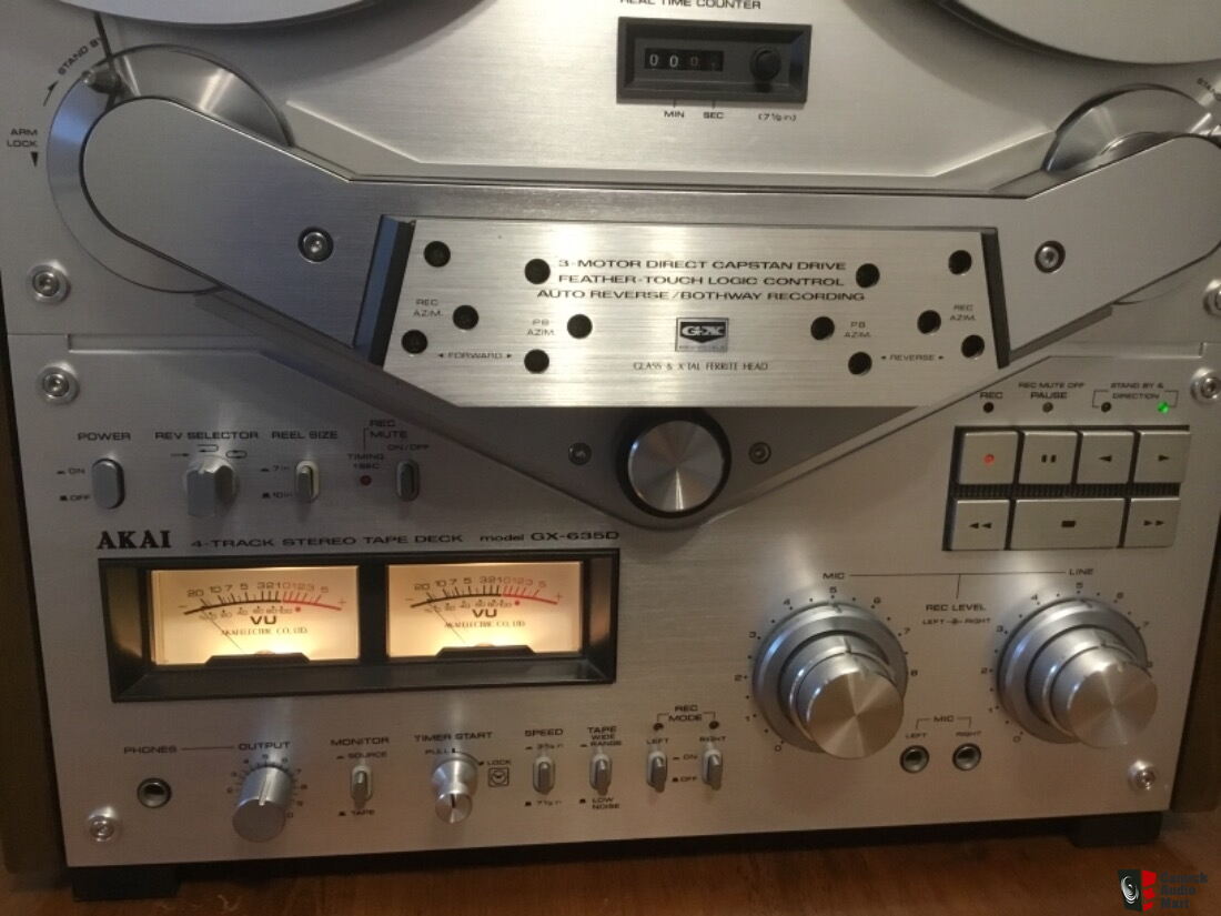 Akai GX-635D 4 Track, 2 Channel Auto Reverse Reel to Reel Tape