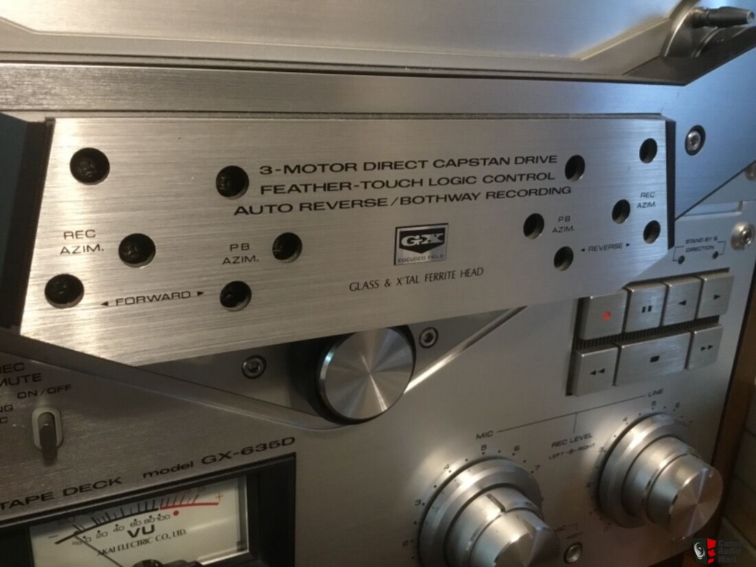 AKAI GX-635D reel to reel, with 9 reels For Sale - Canuck Audio Mart
