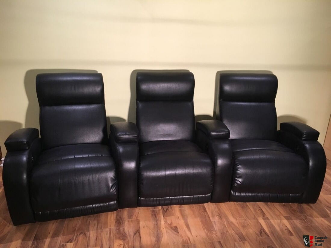 Leather Home Theatre Recliner Seats For Sale Canuck Audio Mart   2311915 Aa787598 Leather Home Theatre Recliner Seats 