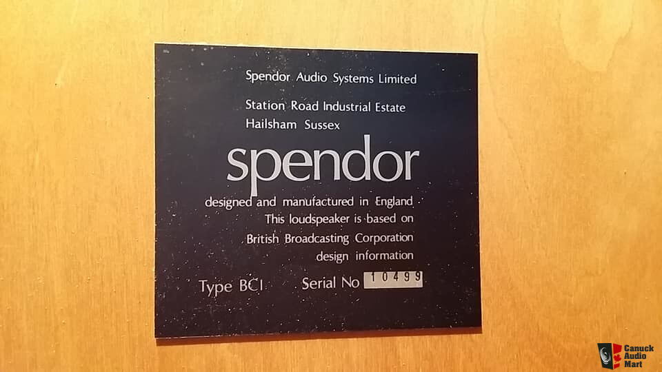 spendor bc1 blue alnico