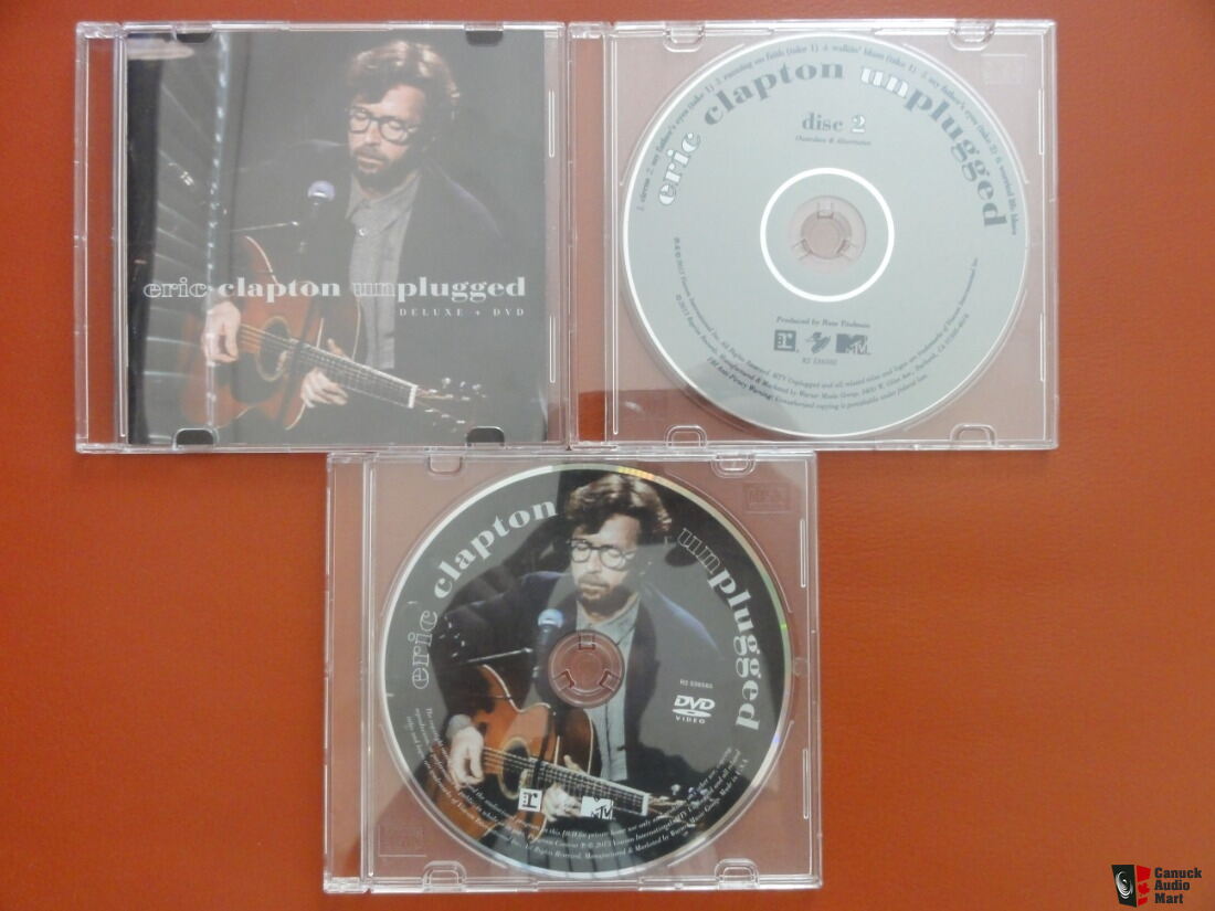 Eric Clapton Unplugged Deluxe + DVD 2013 Release 3-Disc Set Photo ...