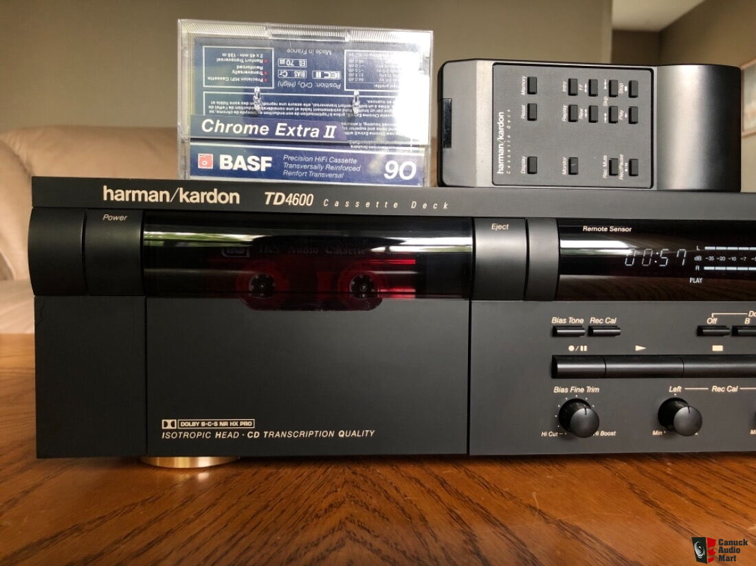 1991 Hk Harman Kardon Td4600 Cd Transcription Quality Cassette Deck Dolby B C S Nr Hx Pro Photo Us Audio Mart