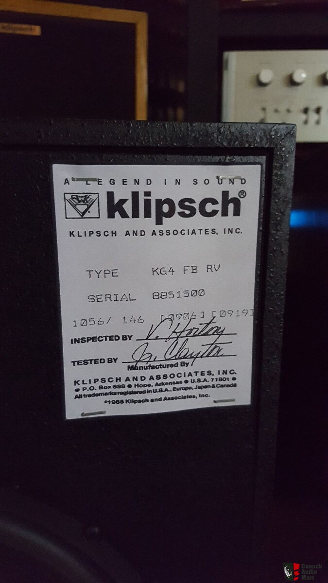 Klipsch clearance kg4 upgrades