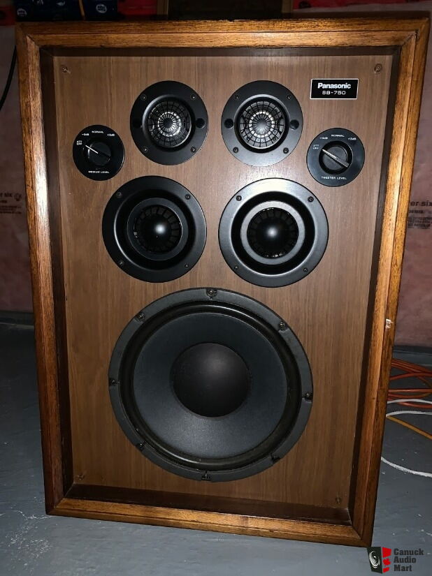 Panasonic SB-750 vintage 3-way, 5 driver speakers Photo #2347286