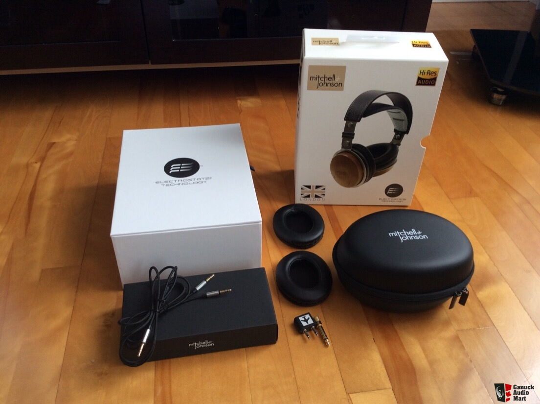 Mitchell Johnson JP1 headphones with upgraded earpads and stand - UK Audio Mart