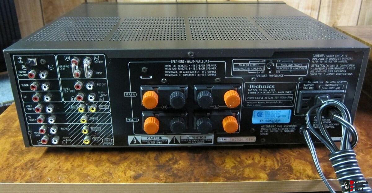 Technics SU-V10X Stereo Integrated Amplifier TOP MODEL Photo 