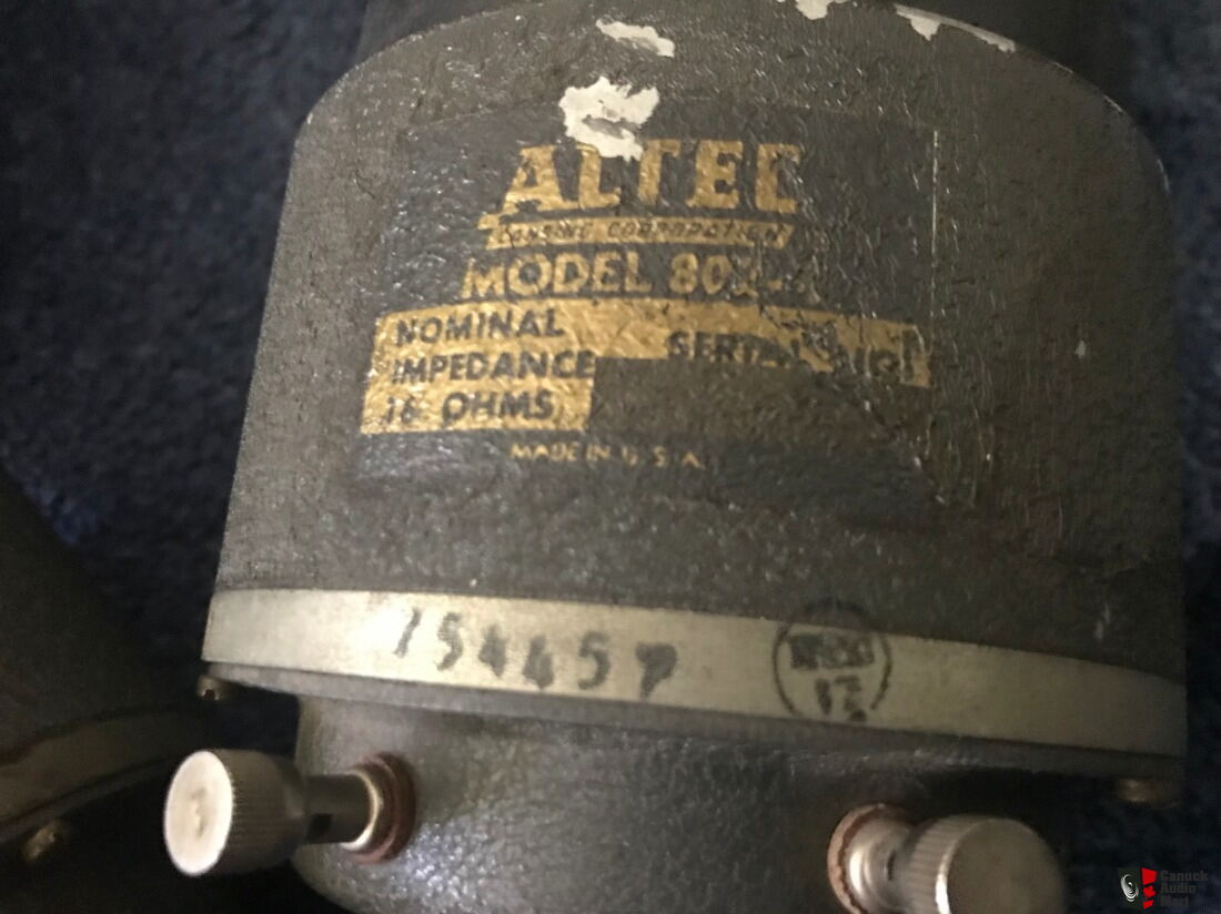 vintage grey 802C Altec Lansing High Frequency Compression drivers