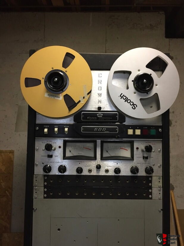Crown International 800 reel to reel tape player/recorder plus rack and 9 blank  10 inch tapes Photo #2384205 - US Audio Mart