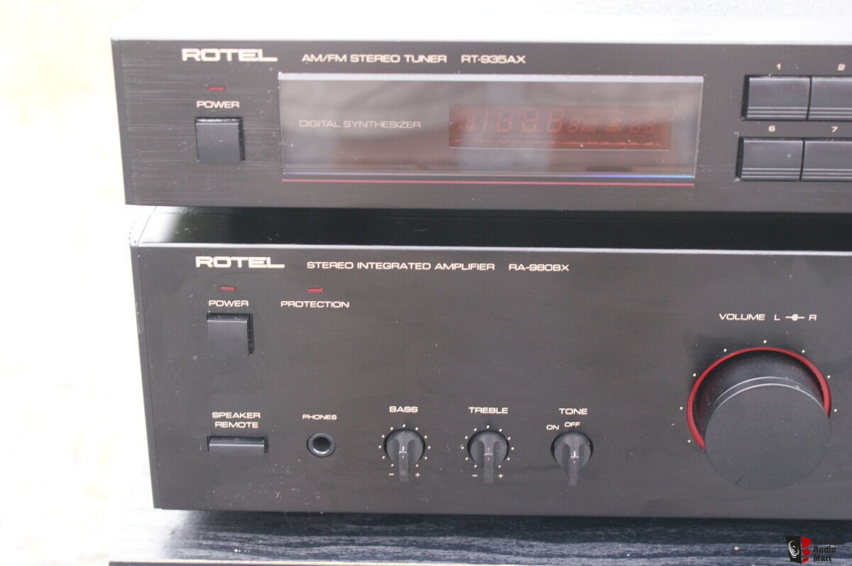 Rotel RA-980BX Int. Amp (modified) & RT-935AX Tuner Photo ...