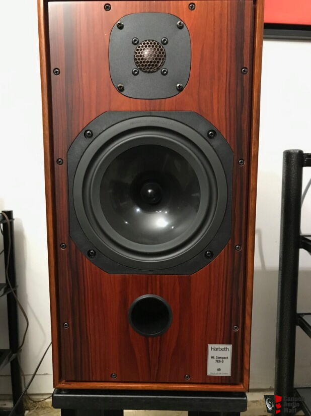 Harbeth Hl Compact 7es 3 Loudspeakers Rosewood Hi Fi Ltd Stands Excellent Condition Photo Canuck Audio Mart