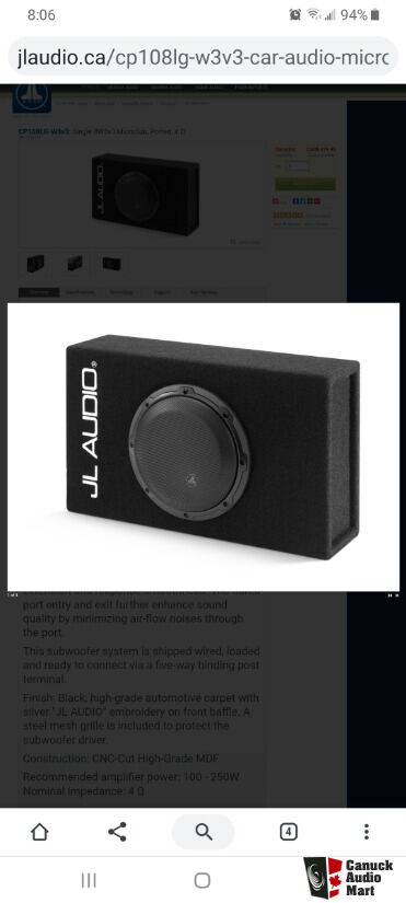 Jl Audio 8w3 Micro Sub Photo Uk Audio Mart Jl Audio 8w3 Micro Sub Photo Uk Audio Mart