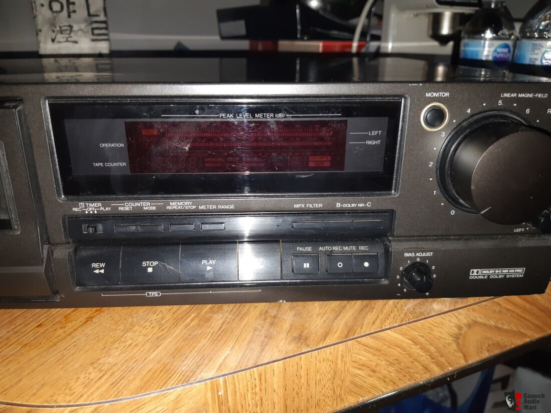 Technics RS BX HEAD Cassette Deck DOLBY B C HX PRO Headroom Extension System Photo