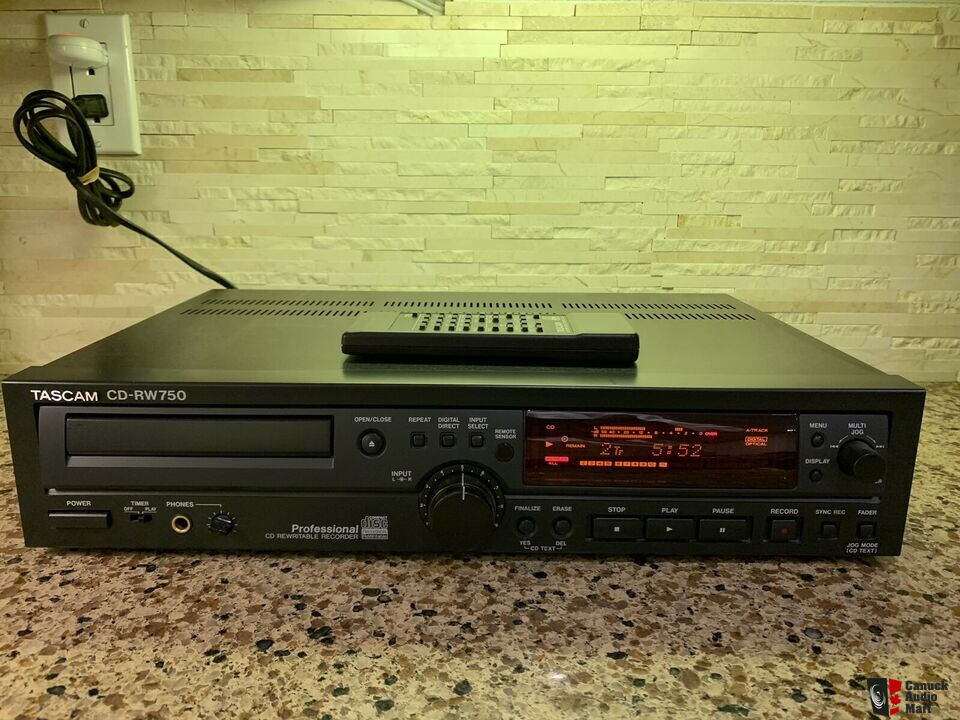 Tascam Cd Rw750 Recorder series CD player home / studio Recorder