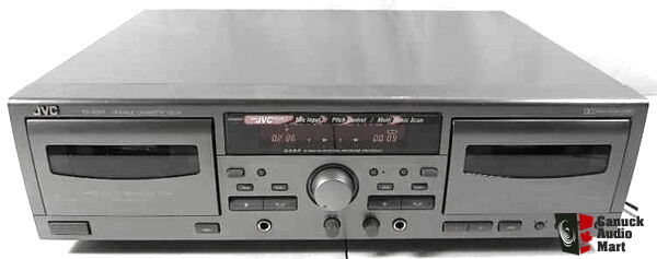 Jvc Td W318 Auto Reverse Double Cassette Deck Dolby Bchx Pro Metalchrome Mic Input Photo