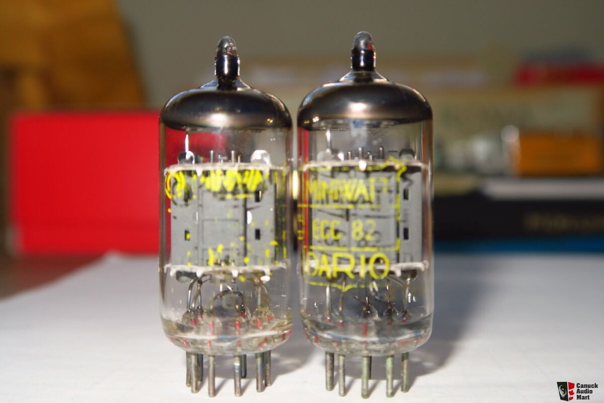 LAMPE DARIO ECC82 12AU7 MADE IN Suresnes FRANCE TUBE fully TESTED NOS