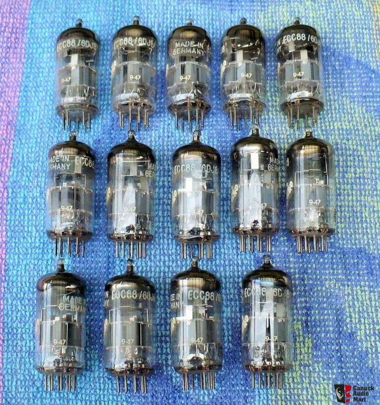 Tube Amperex Bugle Boy 6DJ8/ECC88 – NOS – Testé Faible Bruit – Paire équilibrée