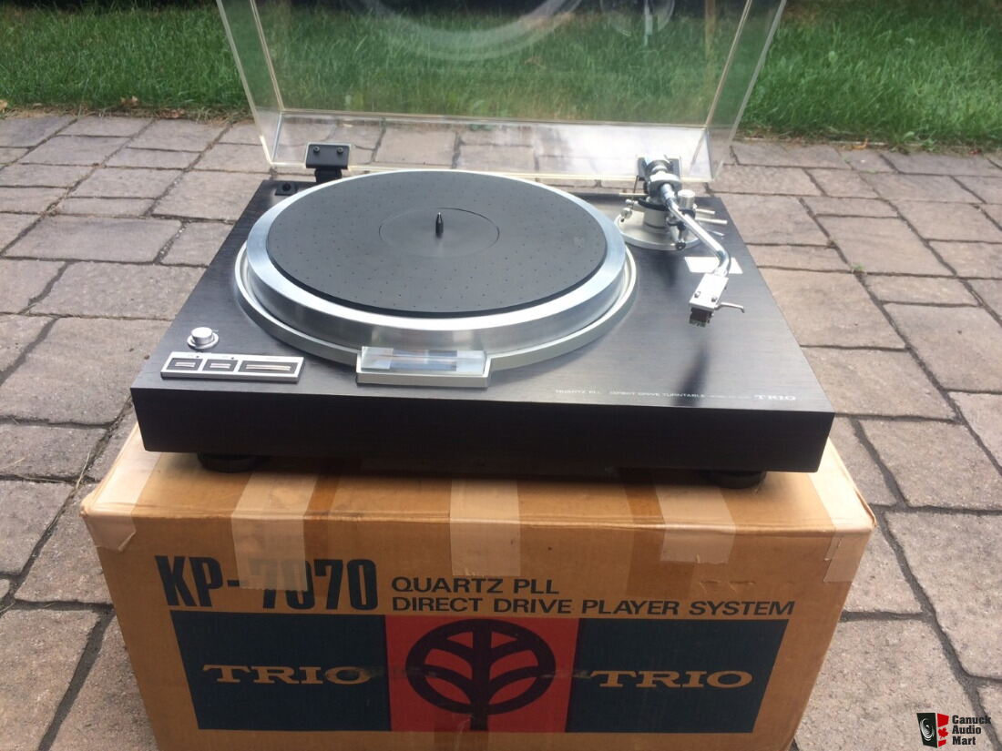 trio-kp-7070-quartz-pll-direct-drive-turntable-with-original-box-very-high-quality-photo