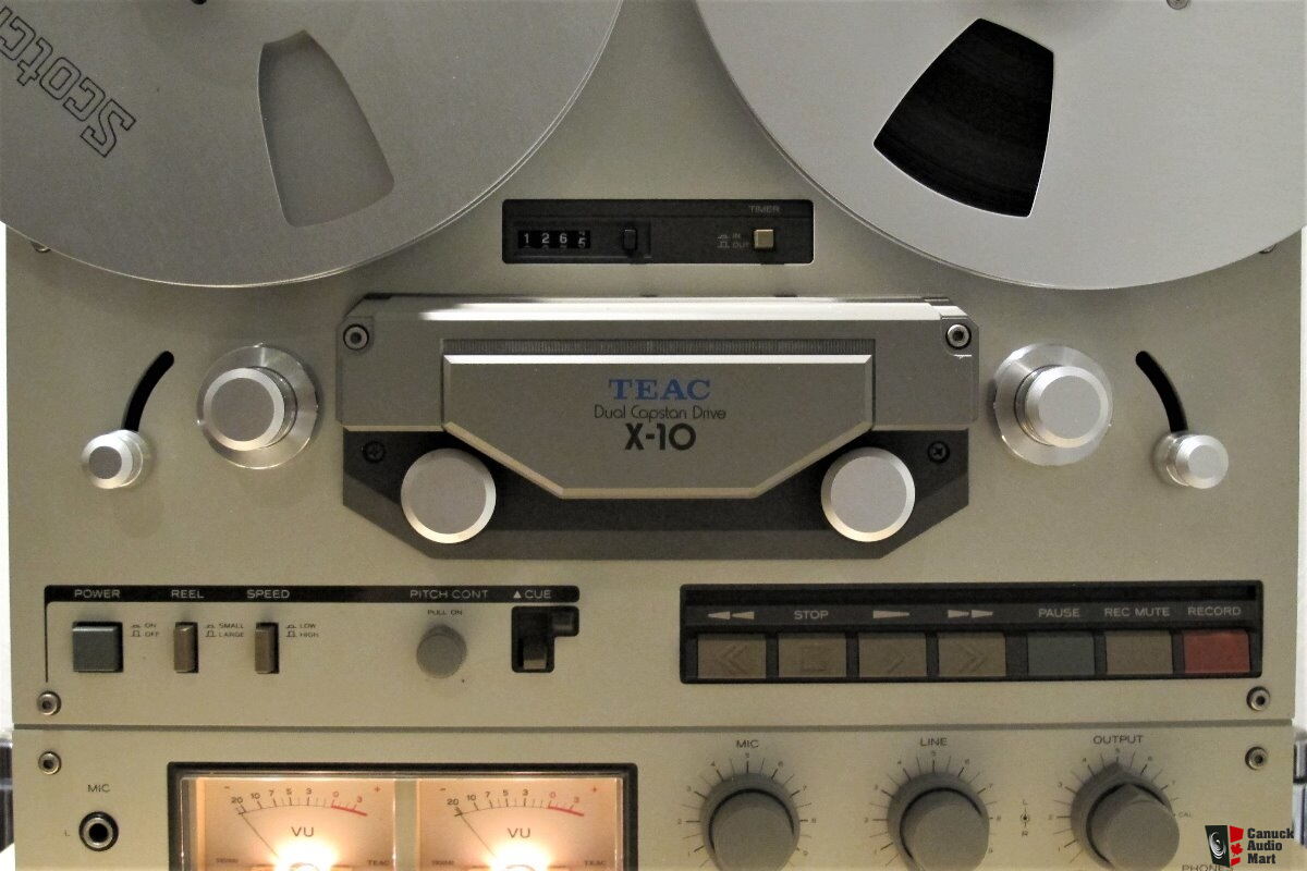 TEAC X-10 4-track, 2-channel reel to reel tape recorder - EXCELLENT !!!  Photo #2479656 - Canuck Audio Mart