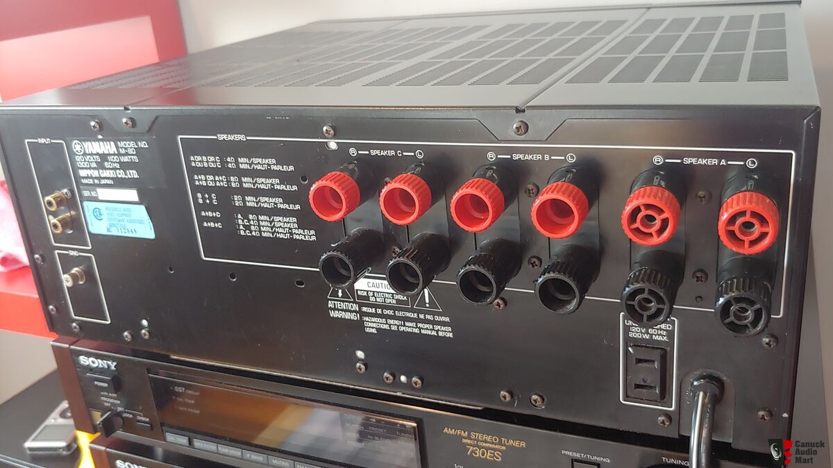Yamaha M80 Power Amplifier Excellent 250 watts per channel into