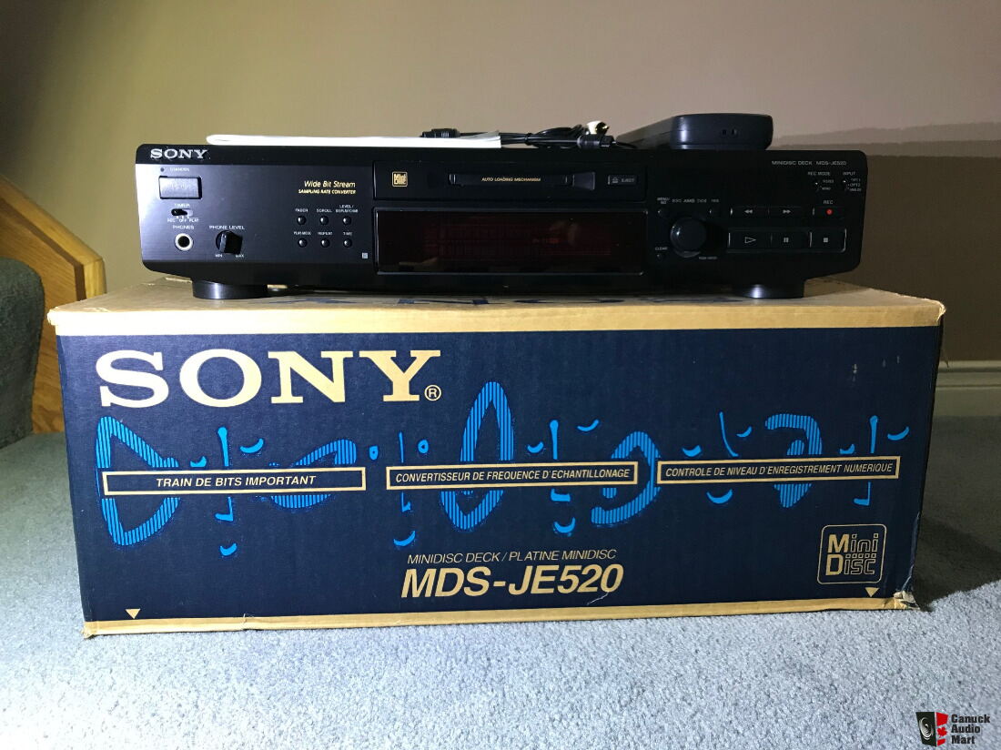 Sony MDS-JE520 MiniDisc Digital Recording/Playback Deck