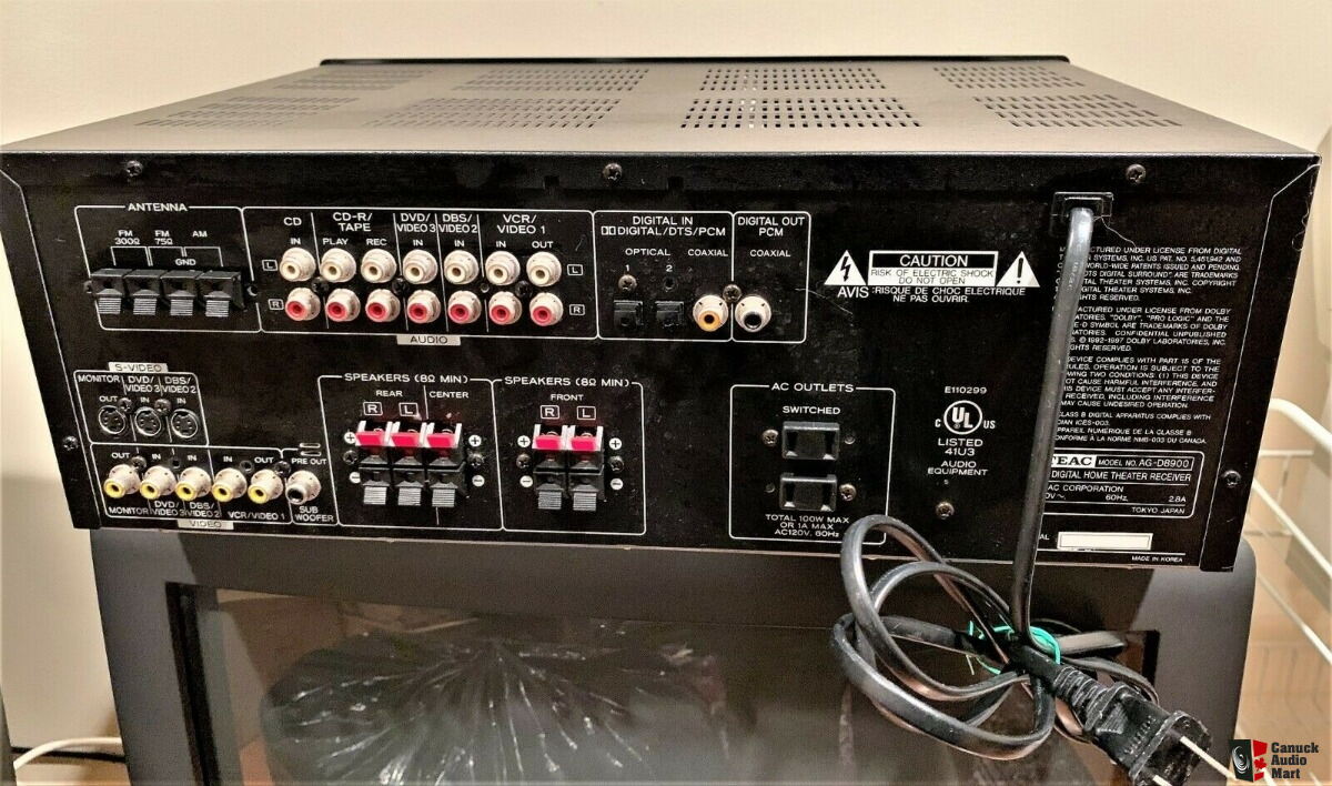 TEAC AG D8900 AV 5.1 Channel Dolby Digital Surround Receiver Photo