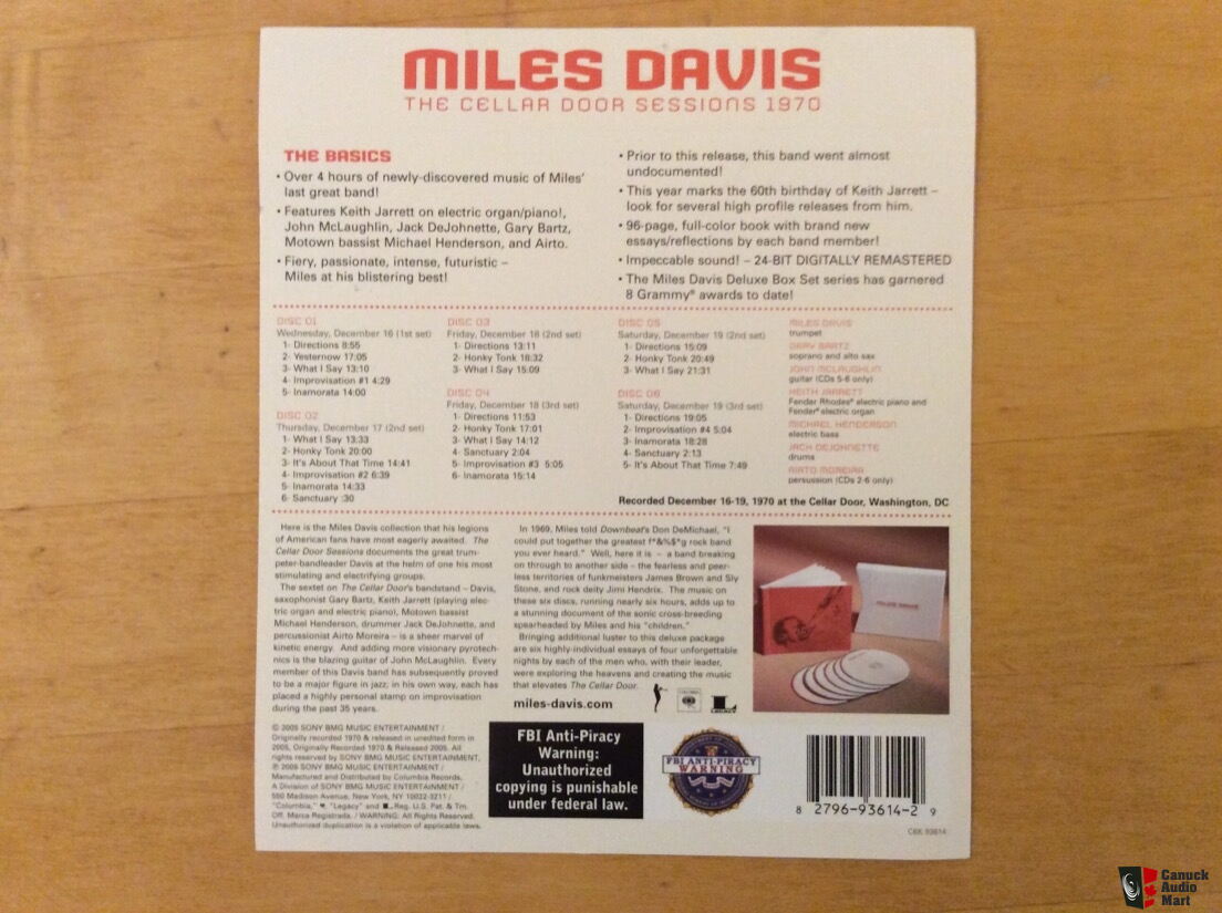 Miles Davis Cellar Door Sessions 6 CD Boxset Photo #2537452