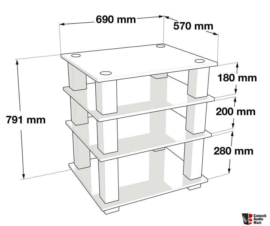 Norstone Square Hifi component rack Photo #2556005 - Canuck Audio Mart