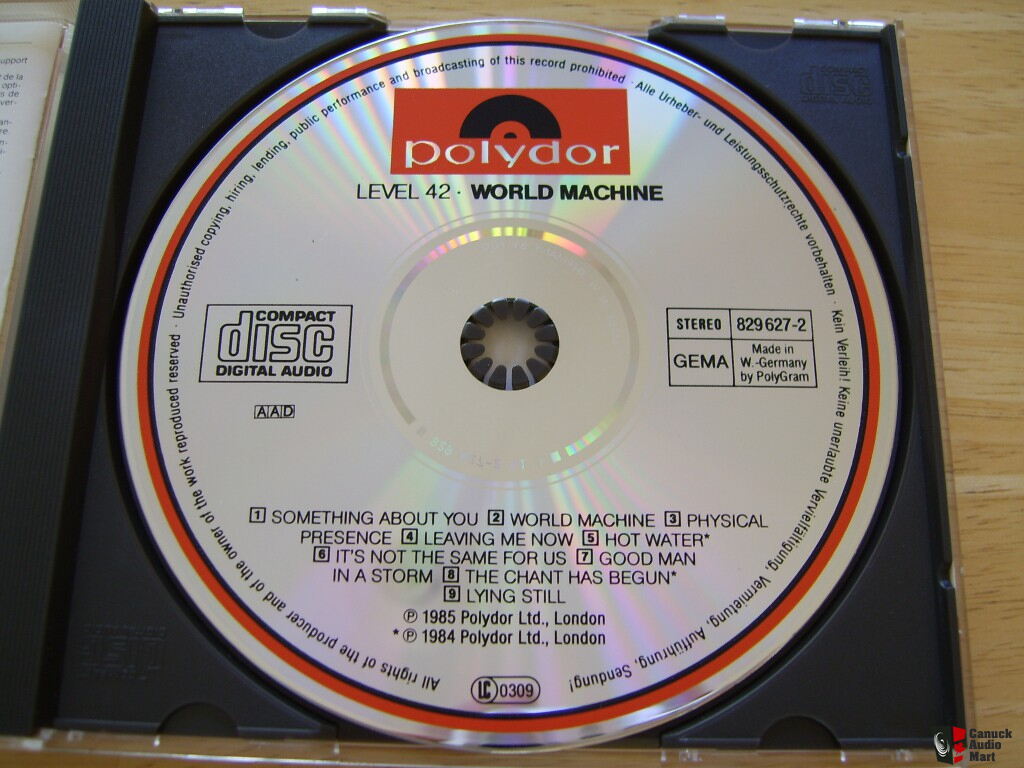 Level 42 World Machine On Very Rare 1st Edition West Germany Pressing Cd Photo 256327 Canuck Audio Mart Search for… level 42 • world machine. west germany pressing cd