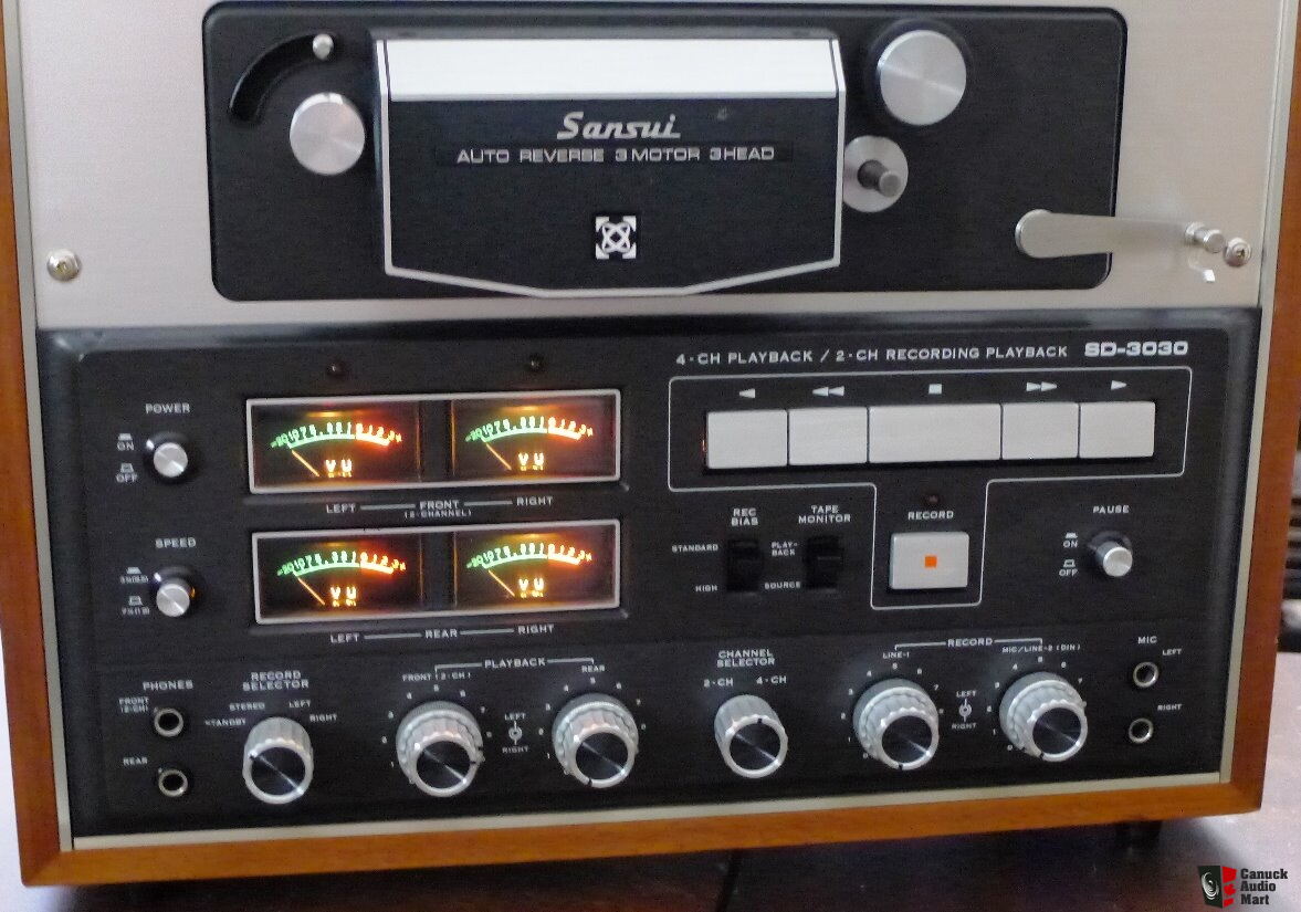 Sansui SD-3030 Stereo/Quadraphonic Auto-Reverse Reel to Reel Tape