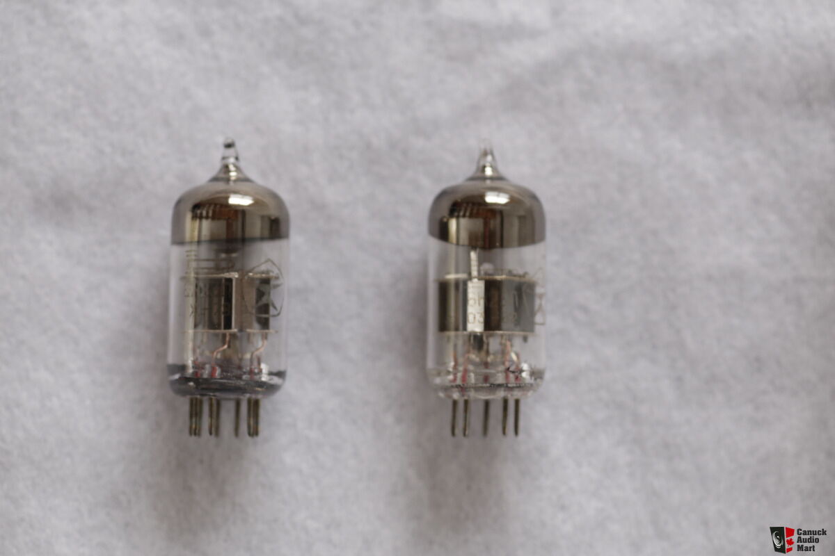 Vep Jaune 6J1P-EV / 6J1 / EF95 MATCHED PAIR (2pcs) TUBES / VALVES / RÖHRE NEW NOS Valves Préampli Petit Facteur