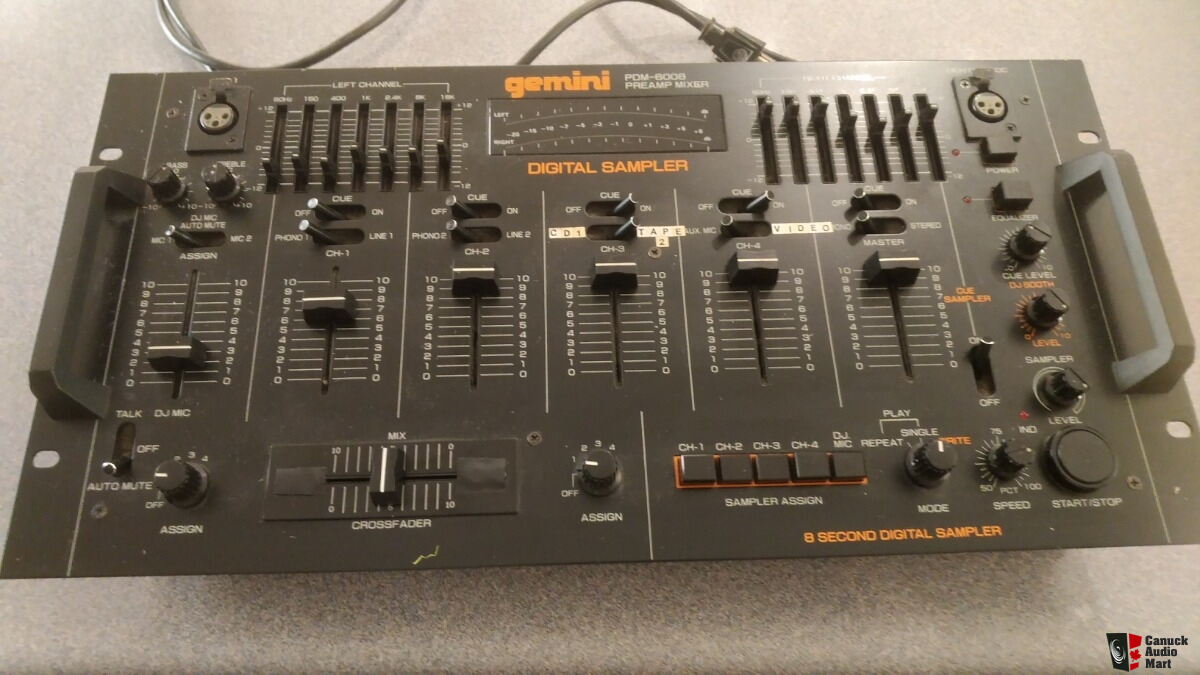 Gemini Digital Sampler Preamp Mixer PDM-6008 Photo #2571347 - US